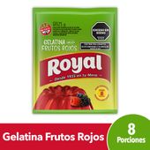 GELATINA ROYAL LIGHT FRUTOS ROJOS X 25 G.