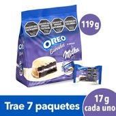 GALLETITAS DULCES OREO BAÑADAS EN CHOCOLATE BLANCO 119 G.