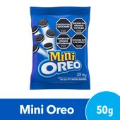 Galletitas Oreo Mini Rellenas con Crema Sabor Original 50g