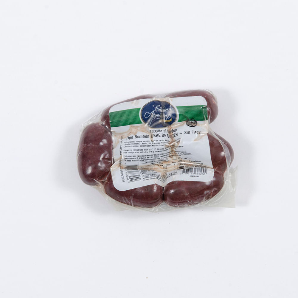 Morcilla Bombón al Verdeo Cabaña Argentina x 400 gr