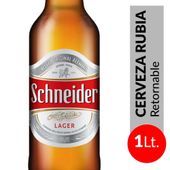 CERVEZA SCHNEIDER RUBIA RETORNABLE X 1 L.