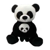 PELUCHE PANDA CON BEB� 27CM 2
