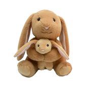 PELUCHE CONEJO CON BEB� 27CM