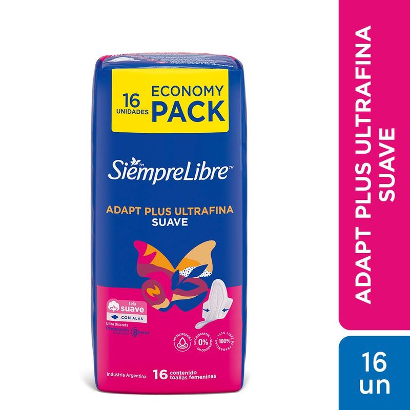 Toallas-femeninas-SIEMPRE-LIBRE-Adapt-Plus-Ultrafina-Suave-c-Alas-x16-un-1-45755