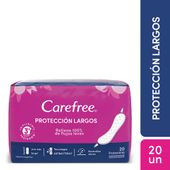 Protectores diarios CAREFREE Protección Largos x20 un