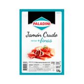 JAMON CRUDO PALADINI FETAS FINAS X 120 G .