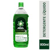 DETERGENTE LIQUIDO ARIEL PLATINUM BOTELLA X 800ML
