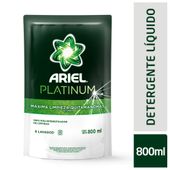 DETERGENTE LIQUIDO ARIEL PLATINUM DOY PACK X 800ML