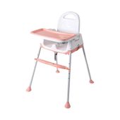 SILLA BEBE PARA COMER ROSA