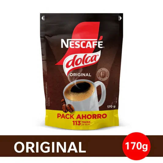 CAFE NESCAFE DOLCA ORIGINAL DOYPACK 170G.