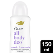Desodorante en Aerosol para Todo el Cuerpo DOVE  All Body Deo Lavender & Camomile 150 ml