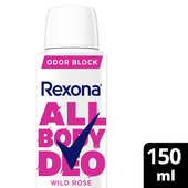 Desodorante en Aerosol para Todo el Cuerpo REXONA  All Body Deo Wild Rose 150ml