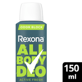 Desodorante en Aerosol para Todo el Cuerpo REXONA  All Body Deo Active Fresh 150 ml