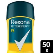 Desodorante Antitranspirante REXONA  V8 en Barra 50 g