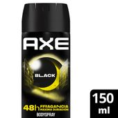 Desodorante en Aerosol  AXE  Black  150 ml